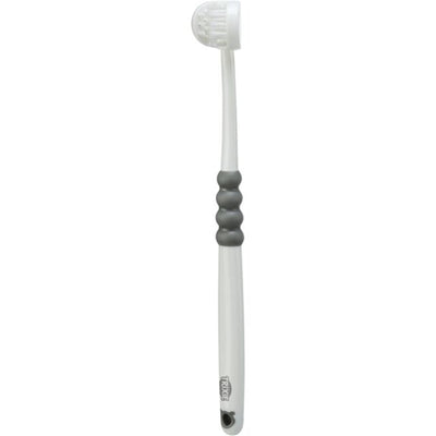 Trixie 3-Kopf-Zahnbürste, weiß/grau 18 cm