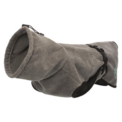 Trixie Bademantel für Hunde Frottee grau S 40 cm