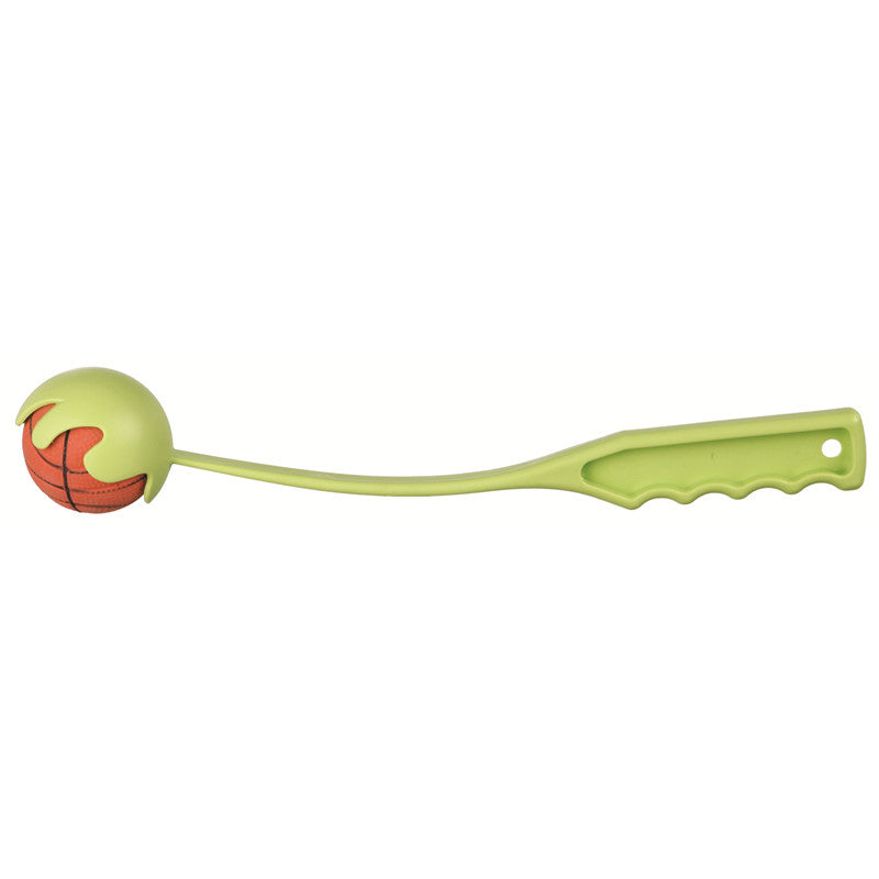 Trixie Ballschleuder mit Moosgummi Ball 30 cm / ø 6 cm