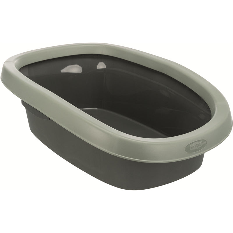 Trixie Be Eco Katzentoilette Carlo mit Rand anthrazit/grau-grün 31 × 14 × 43 cm