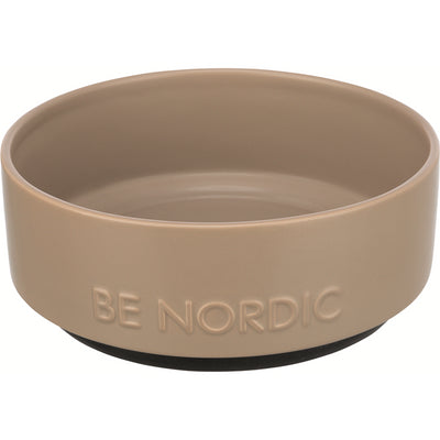 Trixie BE NORDIC Napf Keramik mit Gummiring taupe 1,2 l/ø 18 cm taupe