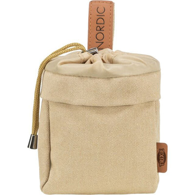 Trixie BE NORDIC Snack-Tasche mit Kotbeutelspender, sand ø 10 × 14 cm