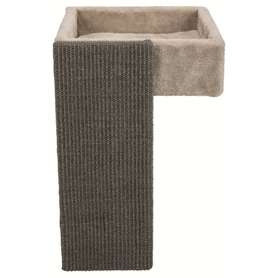 Trixie Bett für Regale mit Kratzbrett lichtgrau 33 × 48 x 37 cm