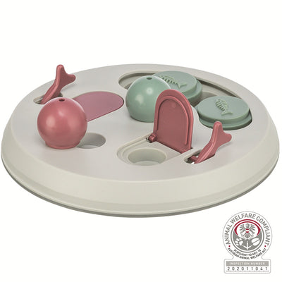 Trixie Cat Activity Flip Board beere/pink/hellgrau ø23 cm