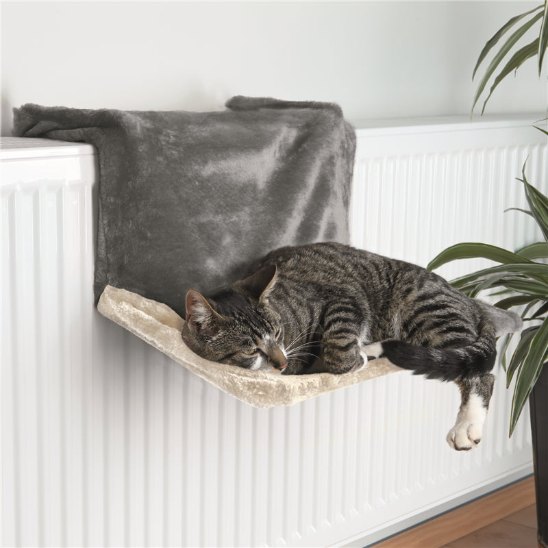 Trixie Cat Liegemulde für Heizkörper, Plüsch 45 × 24 × 31 cm