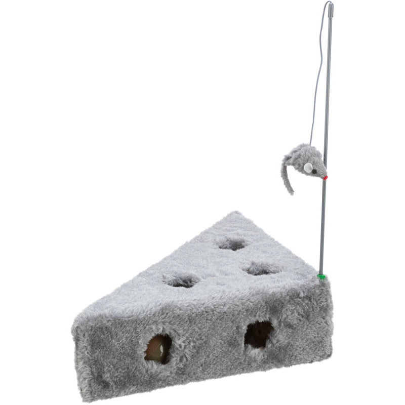 Trixie Cat's Cheese mit Spielangel & 3 Spielbällen 36 × 8 × 26 / 26 cm