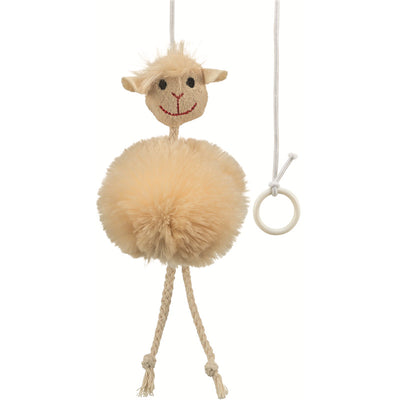 Trixie Catnip Schaf am Gummiband mit Schelle 20 cm