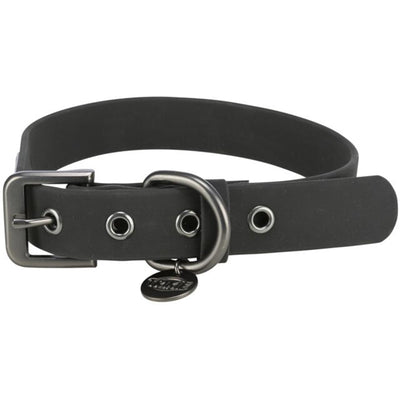 Trixie CityStyle Halsband, PVC, 25 mm, schwarz L 45-52 cm