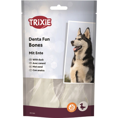 Trixie DentaFun Kauknochen mit Ente 10 cm/70 g/2 Stück