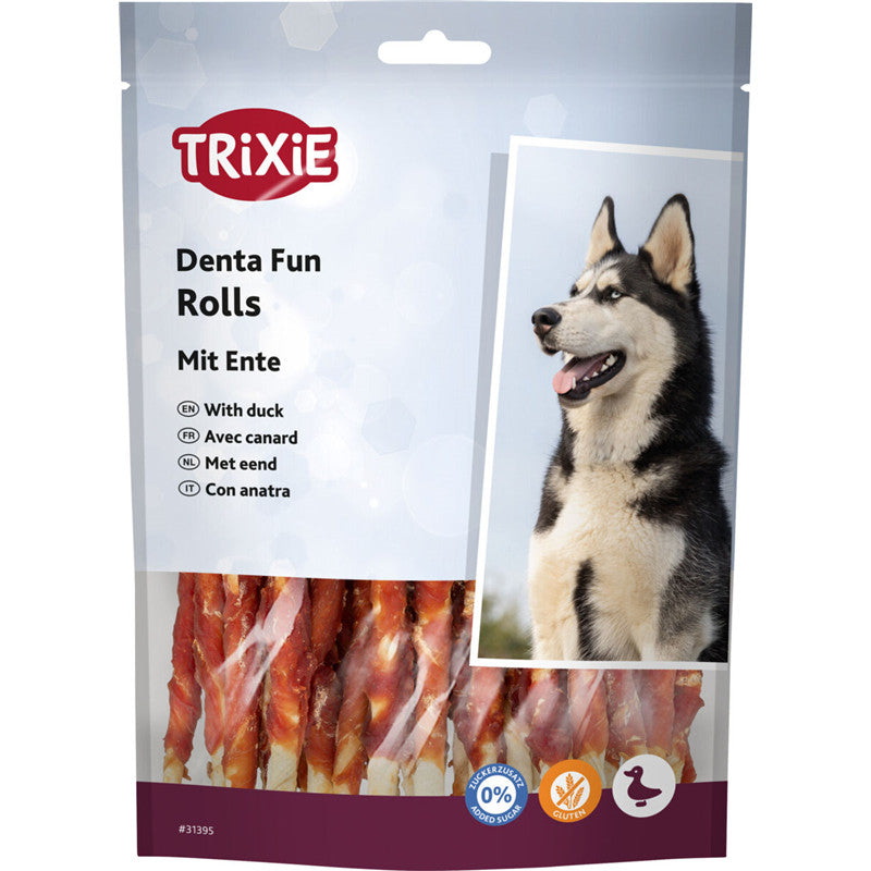 Trixie DentaFun Kaurollen mit Ente 30 Stück / 240 g