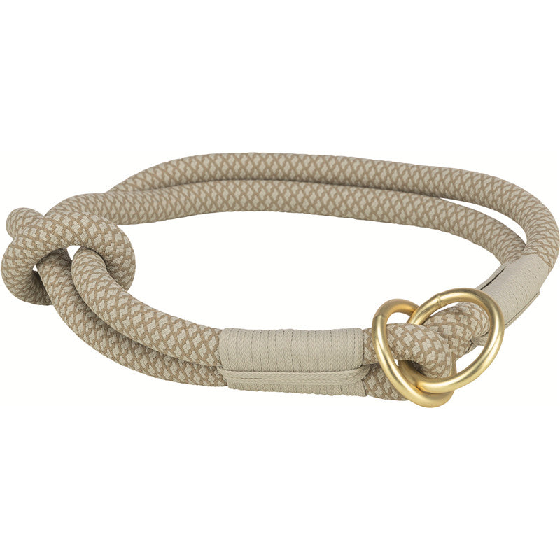 Trixie Do Soft Rope Zug-Stopp-Halsband, grau/hellgrau L-XL: 55 cm/ø 10 mm