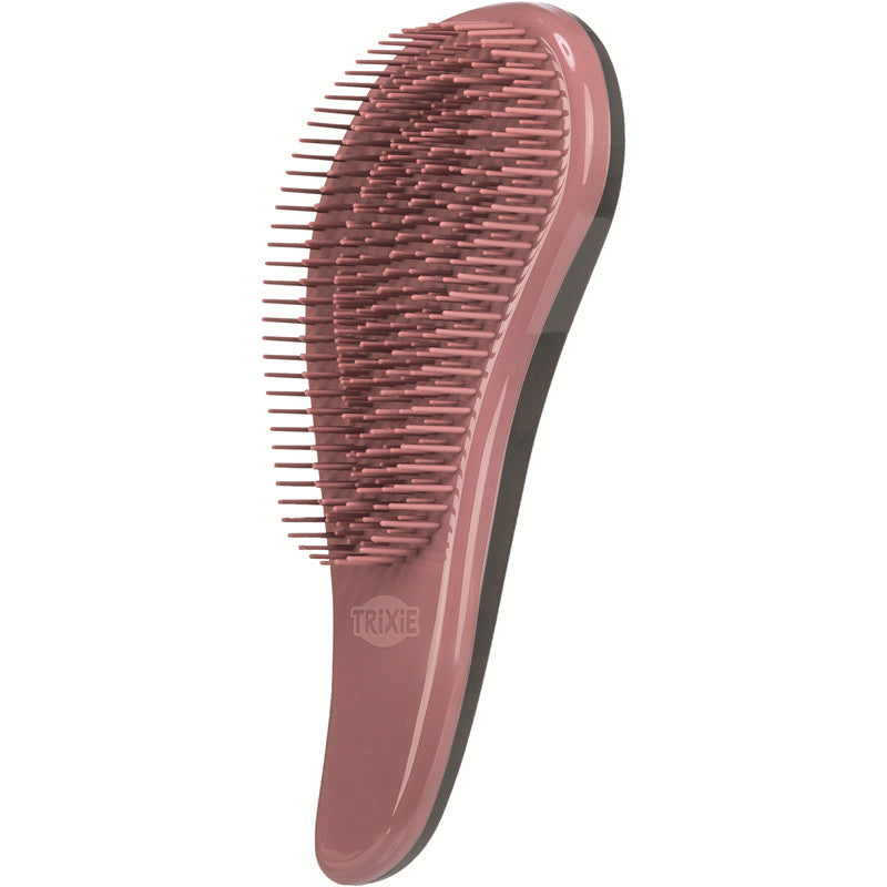 Trixie Dog Softbürste, Kunststoff, 19 cm, pink/schwa