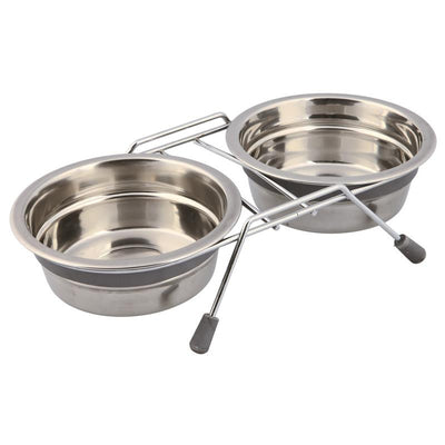 Trixie Eat on Feet Napf-Set Klapperschutz 2 x 0,45 l
