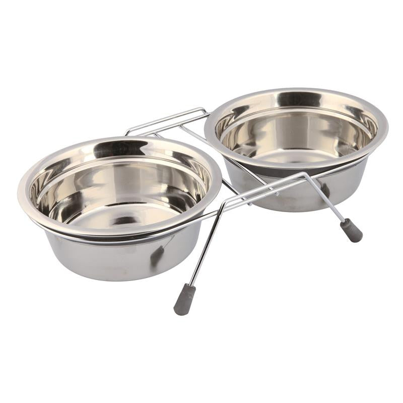 Trixie Eat on Feet Napf-Set Klapperschutz 2 x 0,9 l