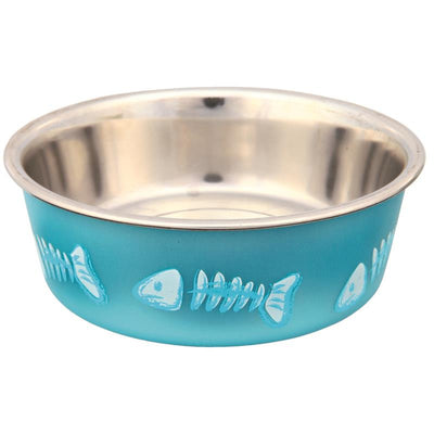 Trixie Edelstahlnapf blau ø 12 cm / 0,3 Liter