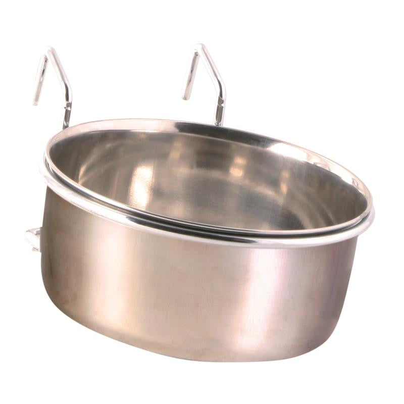 Trixie Edelstahlnapf mit Halter ø 12 cm / 600 ml