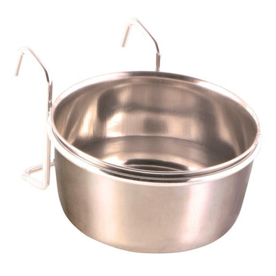 Trixie Edelstahlnapf mit Halter ø 9 cm / 300 ml