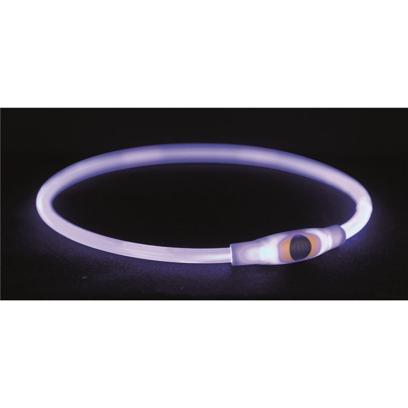 Trixie Flash Leuchtring USB blau S-M 40 cm/ø 8 mm