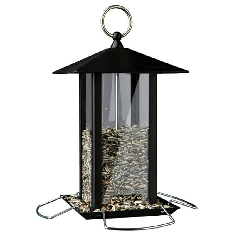 Trixie Futterspender aus Metall schwarz 19 x 25 x 19 cm