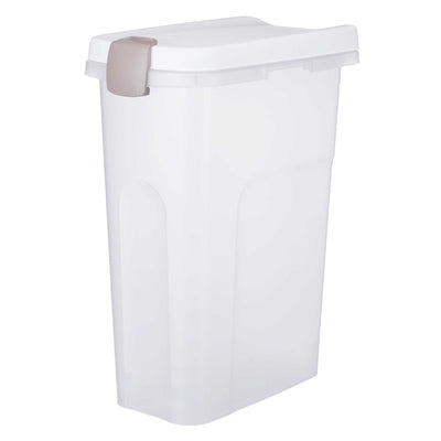 Trixie Futtertonne transparent/weiß 25 l / 24 x 51 x 39 cm