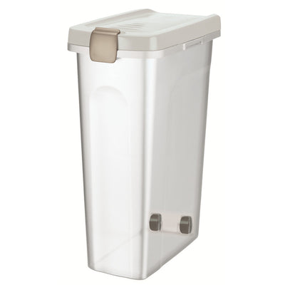 Trixie Futtertonne transparent/weiß 40 l / 27 x 61 x 45 cm
