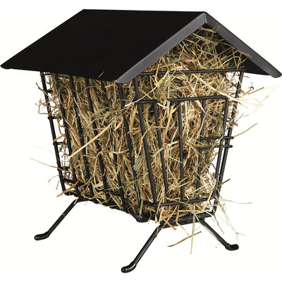 Trixie Heuraufe zum Aufstellen mit Dach schwarz 20 × 23 × 20 cm