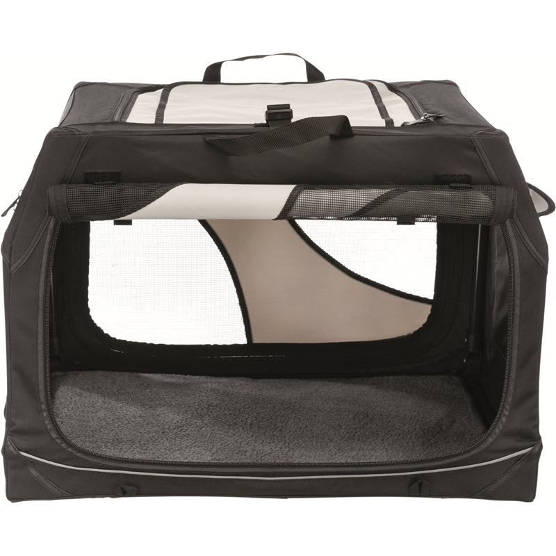 Trixie Hundetransportbox Vario schwarz/grau S 61 × 43 × 46 cm
