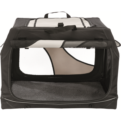 Trixie Hundetransportbox Vario schwarz/grau S 61 × 43 × 46 cm