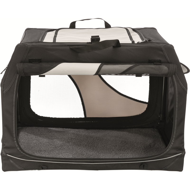 Trixie Hundetransportbox Vario schwarz/grau S 61 × 43 × 46 cm