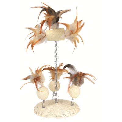 Trixie Katzen- Naturspielzeuge auf Spiralfedern ø 15 × 30 cm