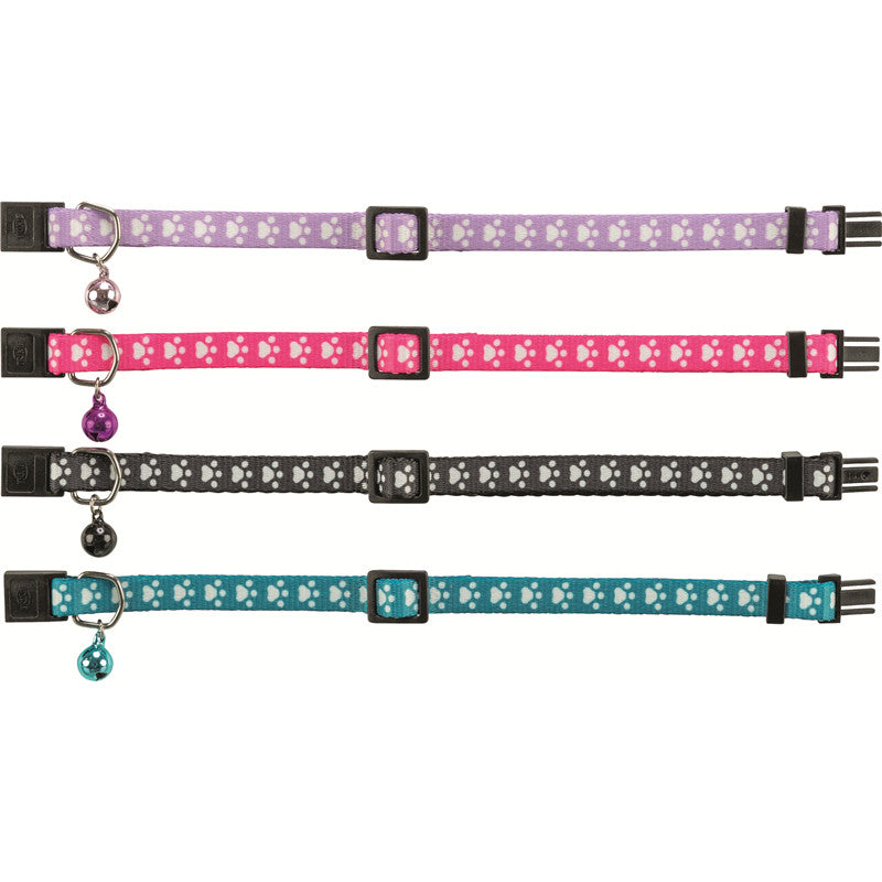 Trixie Katzenhalsband elastisch Motiv Pfote Farbe nicht frei wählbar