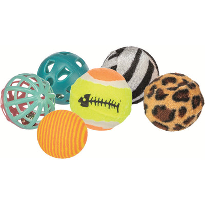 Trixie Katzenspielzeug Spielbälle Set ø 3,5 - 4 cm