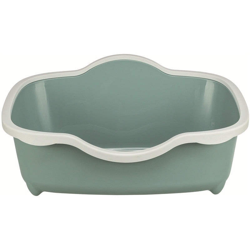 Trixie Katzentoilette Davio mit Rand grün 56 × 26 × 39 cm