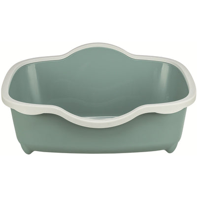 Trixie Katzentoilette Davio mit Rand grün 56 × 26 × 39 cm