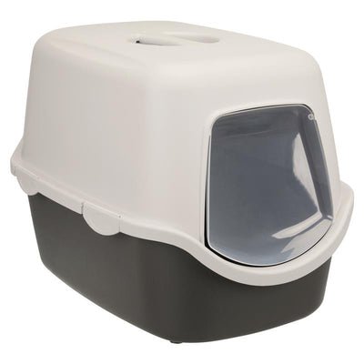 Trixie Katzentoilette Vico, mit Haube dunkelgrau/hellgrau 40 x 40 x 56 cm