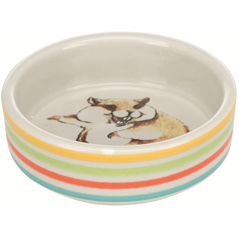Trixie Keramiknapf Hamster bunt/creme 80 ml / ø 8 cm