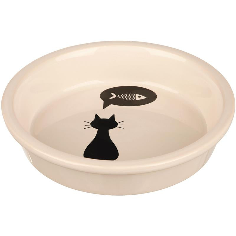 Trixie Keramiknapf Motiv Katze weiß 0,25 l / ø 13 cm