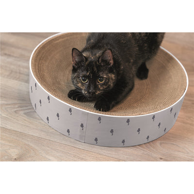 Trixie Kratzbett Lilly aus Pappe mit Katzenminze ø flieder 45 × 10 cm