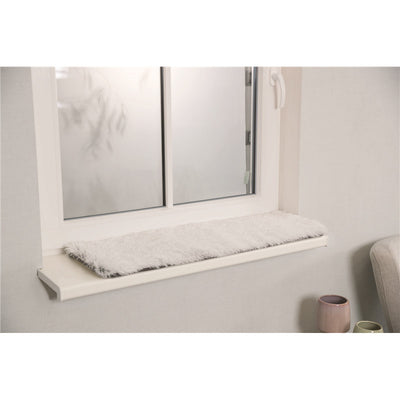 Trixie Liegematte Harvey für Fensterbank, weiß-schwarz 90 × 28 cm