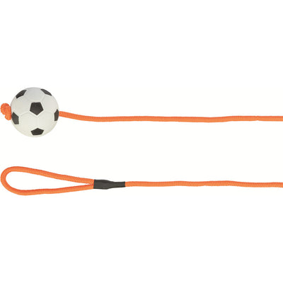 Trixie Moosgummi Fußball am Seil Naturgummi ø 6 cm / 1 m