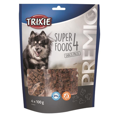Trixie PREMIO 4 Superfoods mit Huhn, Ente, Rind und Lamm Inhalt: 4 x 100 g