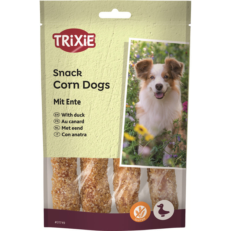 Trixie Premio Corn Dogs mit Ente 4 Stück 100 g