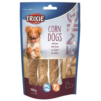 Trixie Premio Corn Dogs mit Ente 4 Stück 100 g
