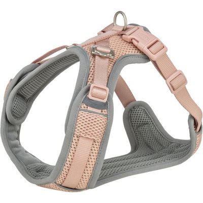 Trixie Premium FlexMesh Geschirr, wide fit, blush, –80 cm/20 mm M: 58