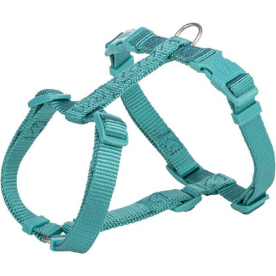 Trixie Premium H-Geschirr, aqua S-M: 42-60 cm/15 mm