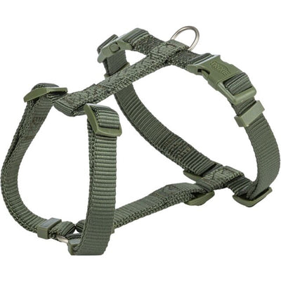 Trixie Premium H-Geschirr, olivgrün XS-S: 30-44 cm/10 mm