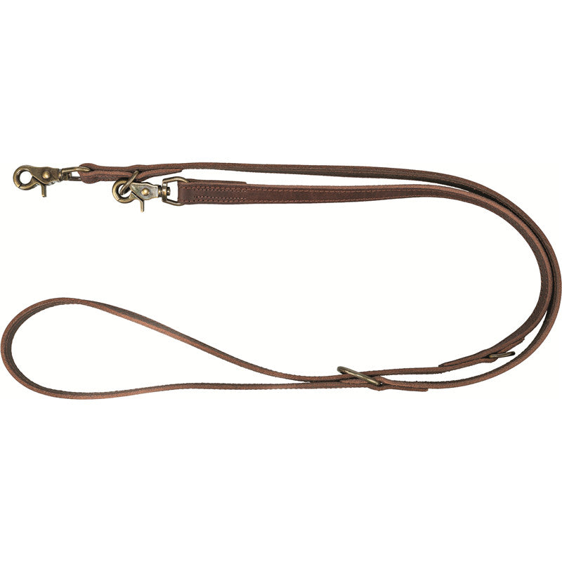 Trixie Rustic Fettleder Verlängerungs-Leine dunkelbraun L-XL 2 m/25 mm