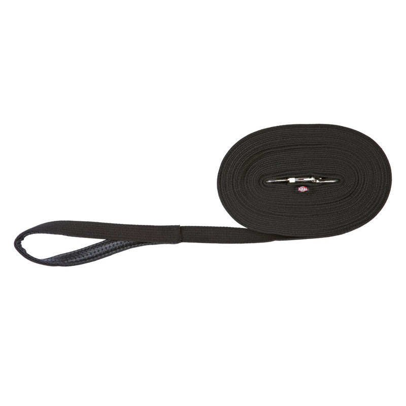 Trixie Schleppleine, Gurtband schwarz 15 m / 20 mm