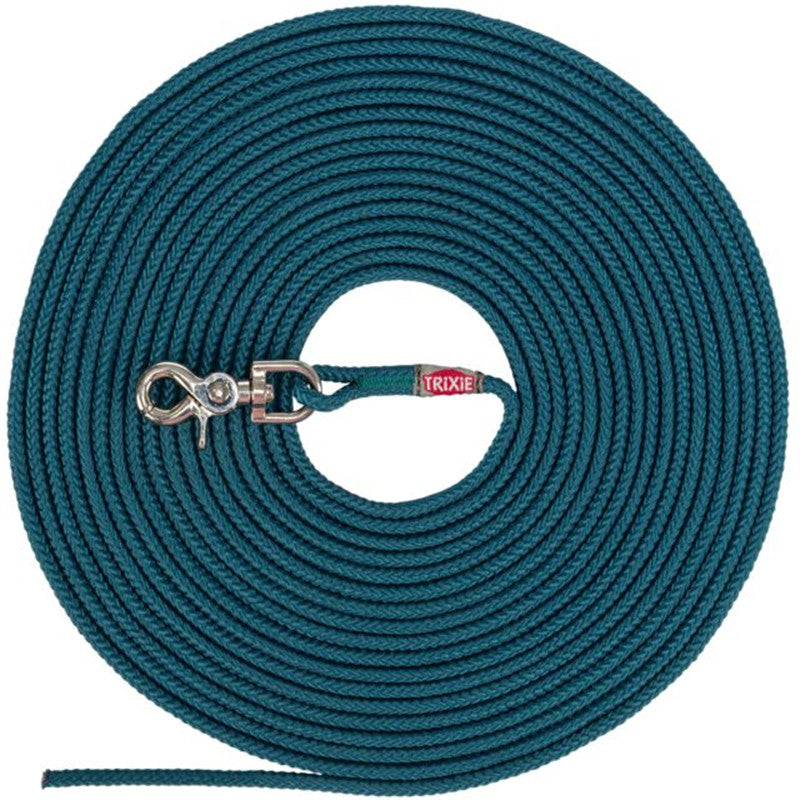Trixie Schleppleine, rund, petrol S-M: 15 m/ø 6 mm