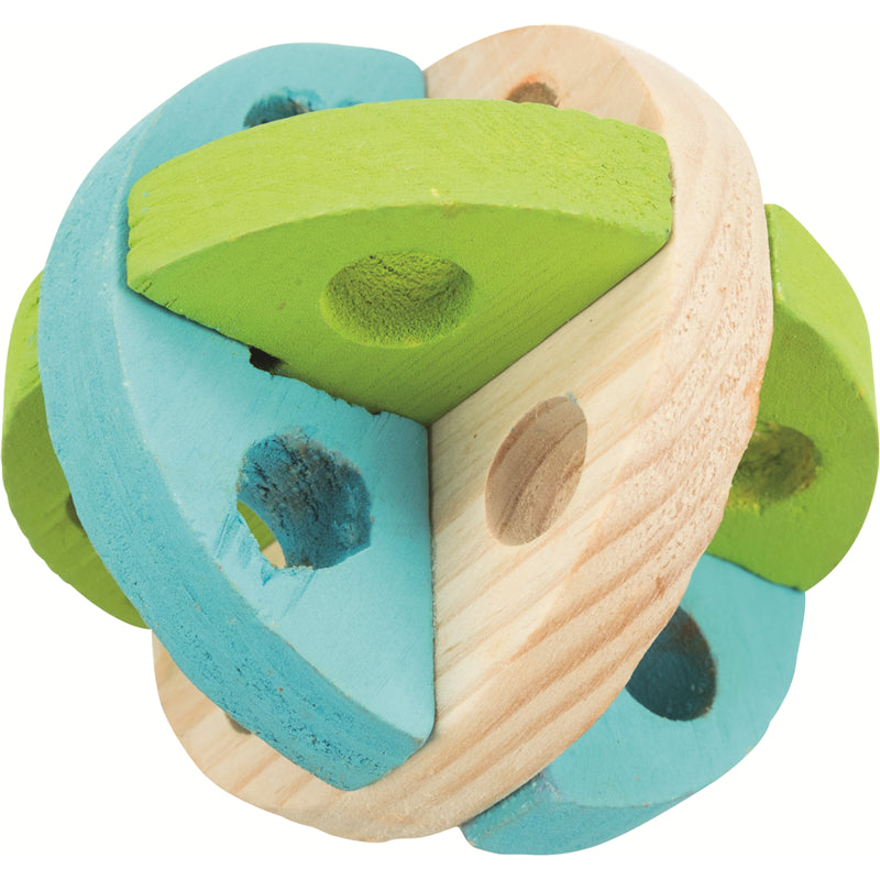 Trixie Spiel- und Snackball aus Holz ø 8 cm